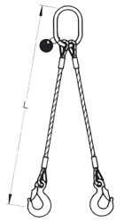 2-Strang Drahtseilgehänge