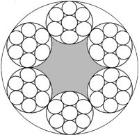 Drahtseil EN 12385-4, 6x7-FC
