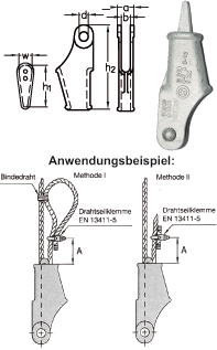 Keilendklemme EN 13411-6