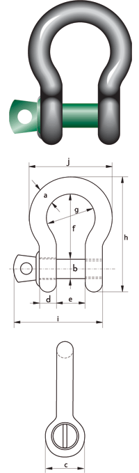 Green Pin Standard Schaekel