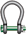 Super Green Pin ® Weitmaul Schäkel
