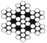 Niro-Drahtseil 6x7-WSC