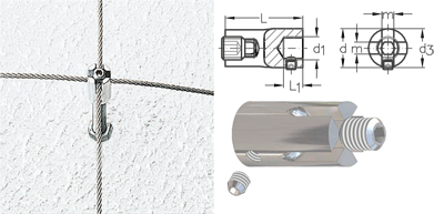 ASS Kreuzklemme 3D mit Wandanschluss M12