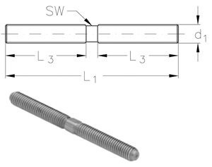 NIRO Gewindestift