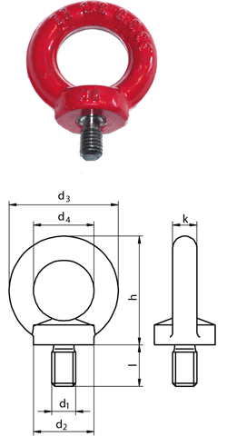Eye bolt high tensile 8.8