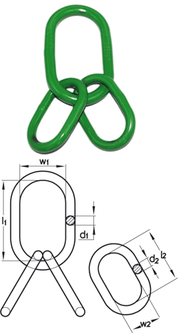 Master links assembly EN 1677-4