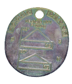 Oval identification tag