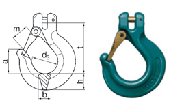ENORM Clevis sling hook type GH