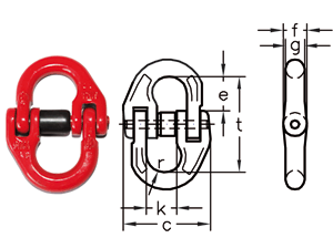 Coupling link type VG