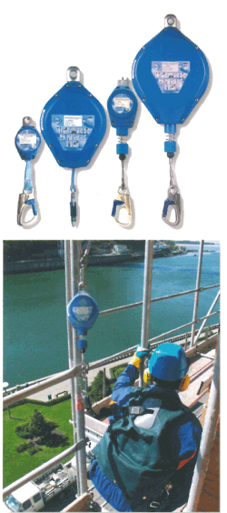 Self-retracting lanyards EN 360 type flexible